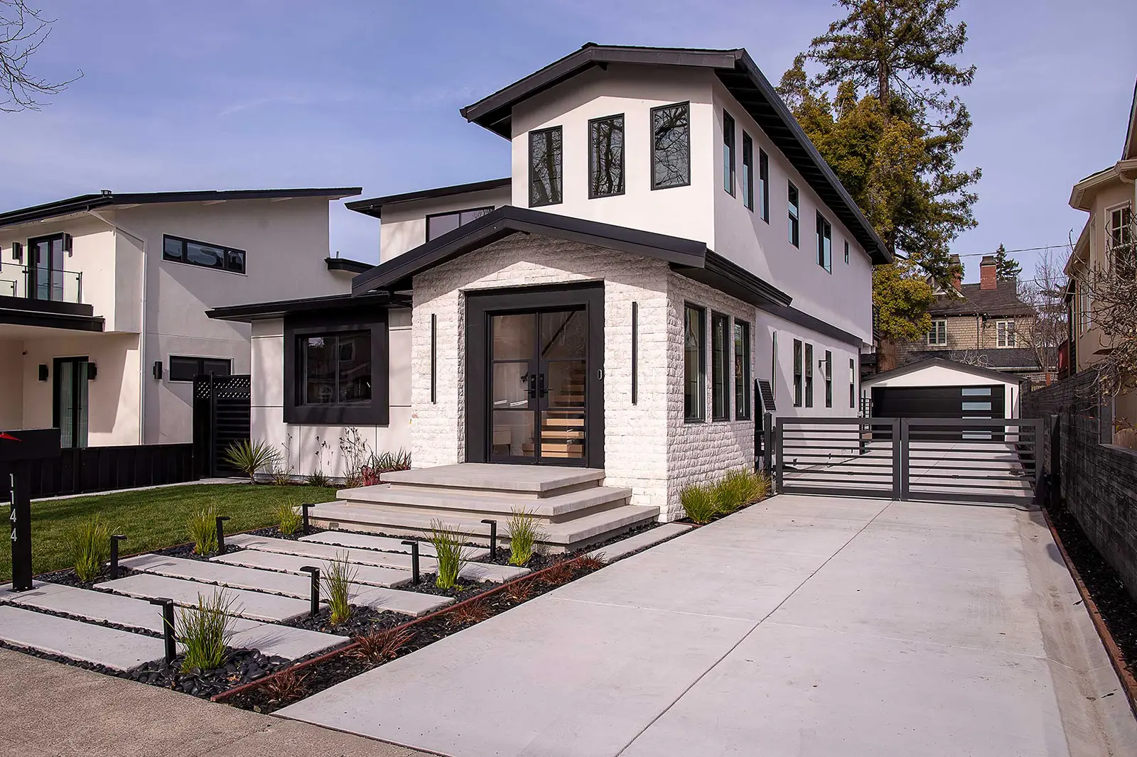 Ground-up custome home-Burlingame Custom home exterior in Burlingame by Sun Bay Construction